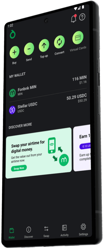 fonbnk app home screen